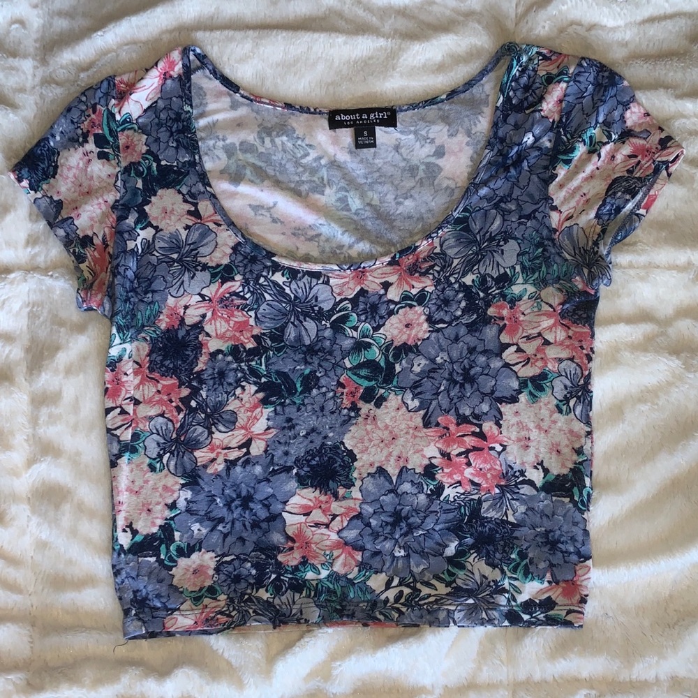 Floral crop top